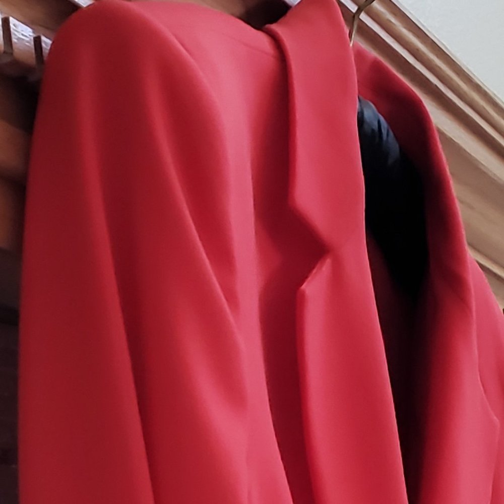 BCBG MAXAZRIA Structured Carribean Orange Blazer, Size L